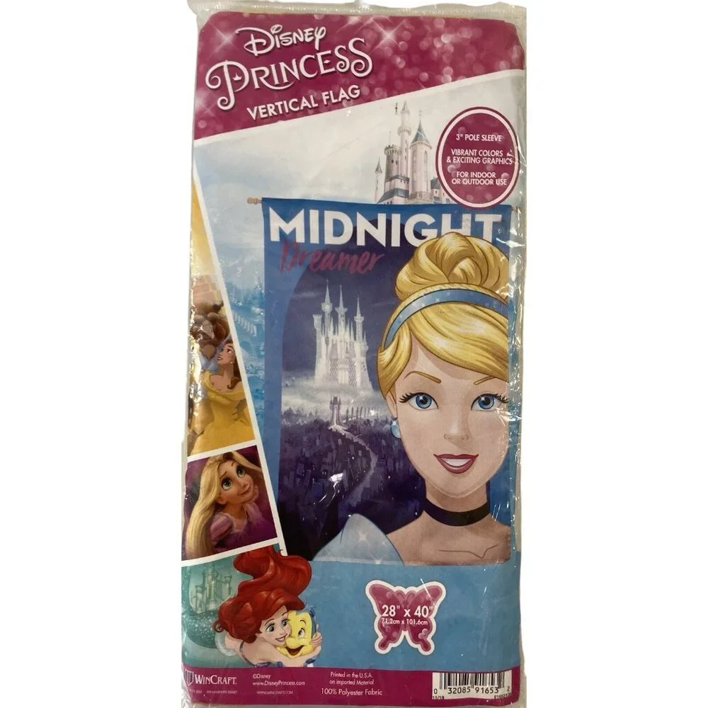 Disney Princess Cinderella Flag Party Banner Birthday Indoor Outdoor 28